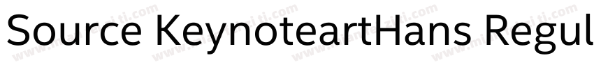 Source KeynoteartHans Regular GBpc 字体转换